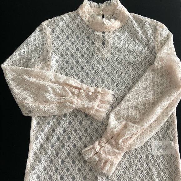 Sandro Tops - Sandro Paris cream lace blouse